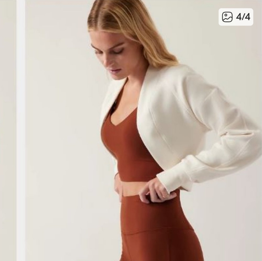 Athleta Cream Cardigan